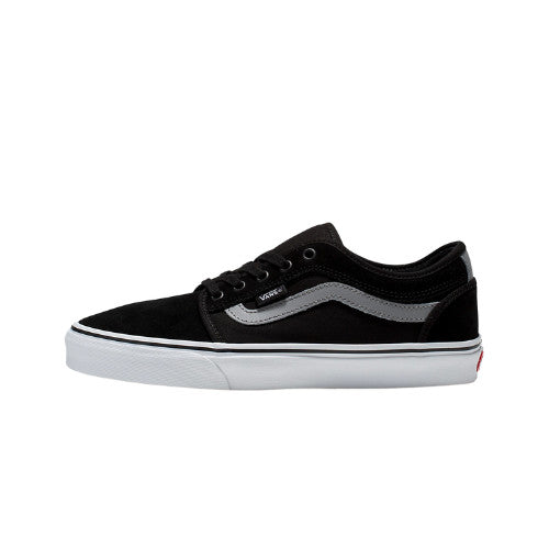 VANS MENS SKATE CHUKKA LOW SIDESTRIPE SHOE FA23 BLK/GRY/WHT