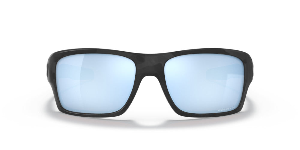 OAKLEY TURBINE MATTE BLK CAMO SUNGLASSES w/ PRIZM DEEP WATER PLR