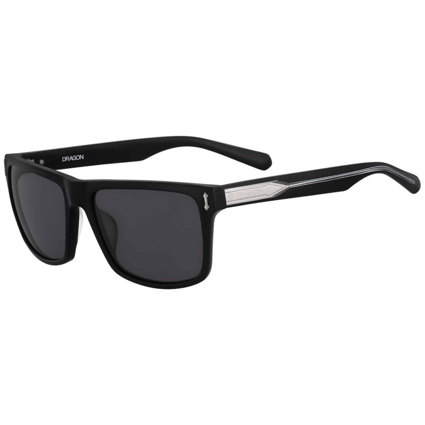 DRAGON BLINDSIDE SHINY BLACK SUNGLASSES w/ SMK LENS