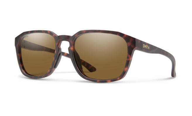 SMITH CONTOUR MATTE TORT SUNGLASSES w/ CP PLR BRWN