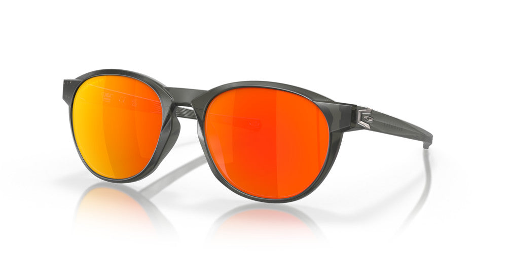 OAKLEY REEDMACE MATTE GRY SMOKE SUNGLASSES w/ PRIZM RUBY PLR LENS