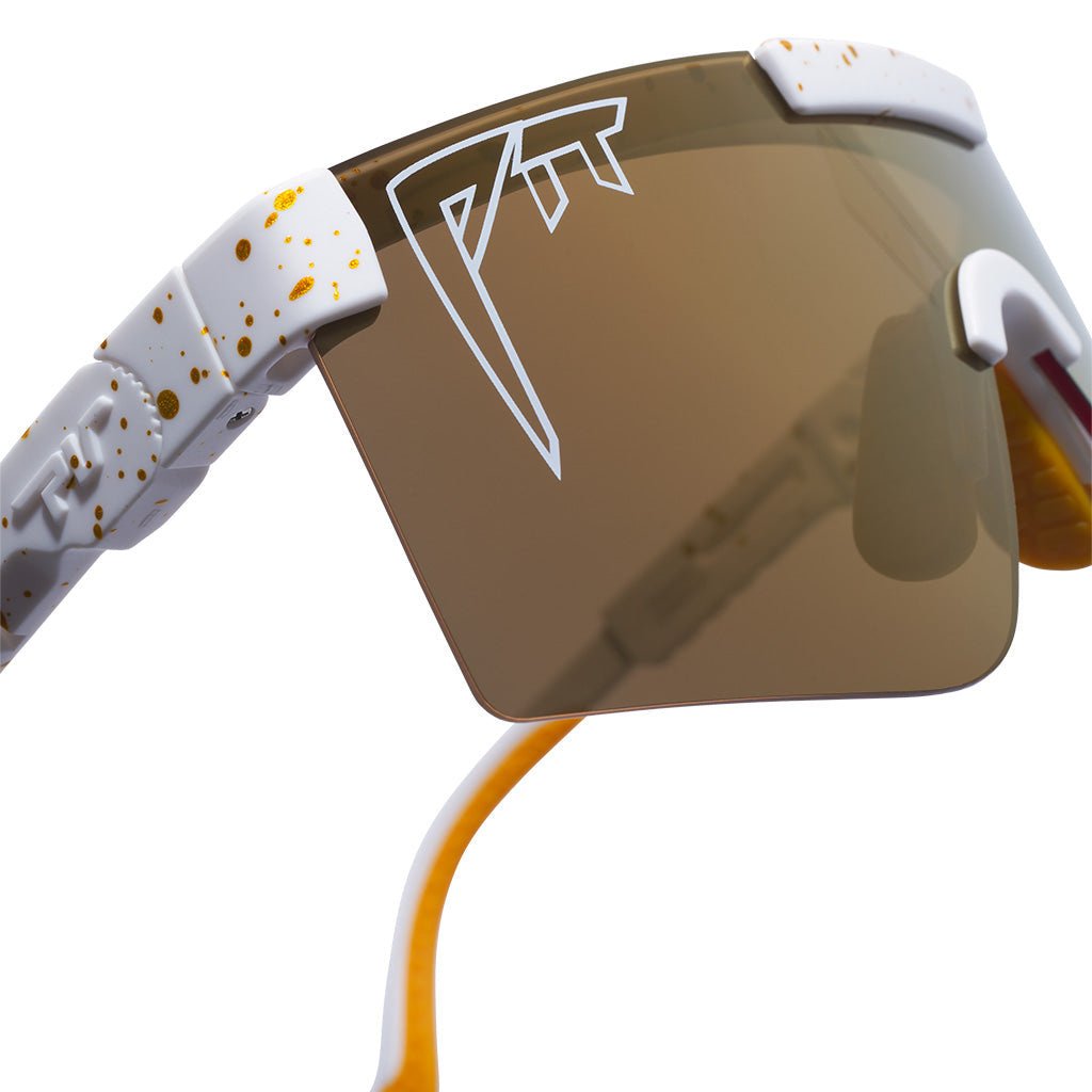PIT VIPER THE BEL AIR ORIGINAL WIDE SUNGLASSES w/HDPV POLARIZED GOLD