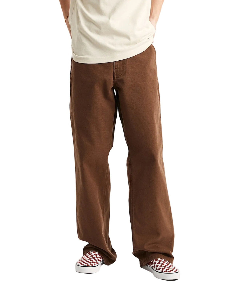 VANS MENS DRILL CHORE LOOSE CARPENTER PANT SP26 VINTAGE COCOA