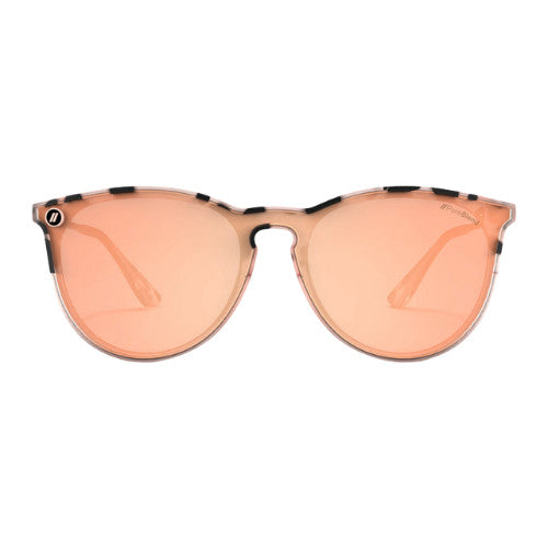BLENDERS NORTH PARK X2 TIGER LISA MATTE TORT SUNGLASSES w/ CHAMPAGNE PLR LENS