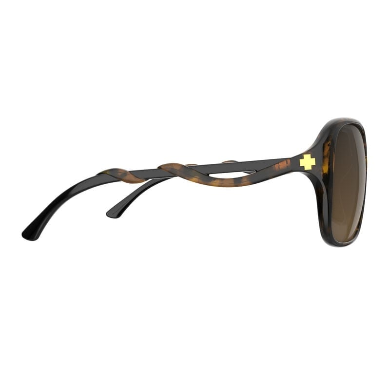 SPY FIONA HONEY TORT BLACK SUNGLASSES w/ HAPPY BROWN FADE
