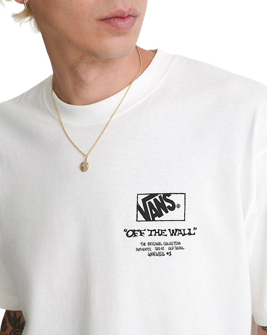VANS MENS CIRCLE BONES SS TEE HO25 (WHT) WHITE