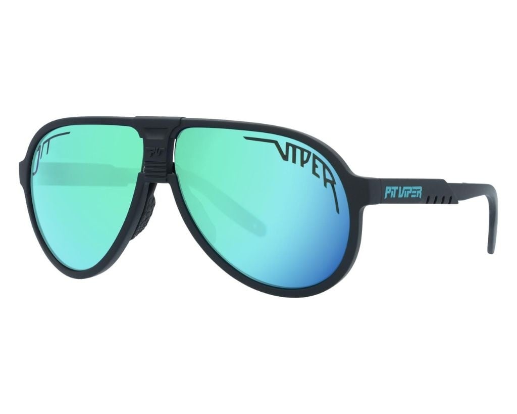 PIT VIPER THE JETHAWK SUNGLASSES THE EXEC w/POLARIZED BLUE/GREEN