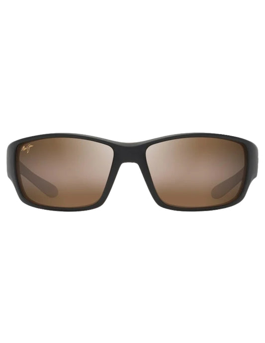 MAUI JIM LOCAL KINE MATTE DRK TRANS BRN SUNGLASSES w/ HCL BRNZ PLR LENS