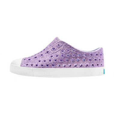 NATIVE JEFFERSON BLING CHILD SHOE SP22 POWDER BLING/SHELL WHITE