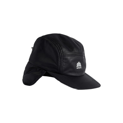 2025 AUTUMN PUFFY FLAP CAP BLACK