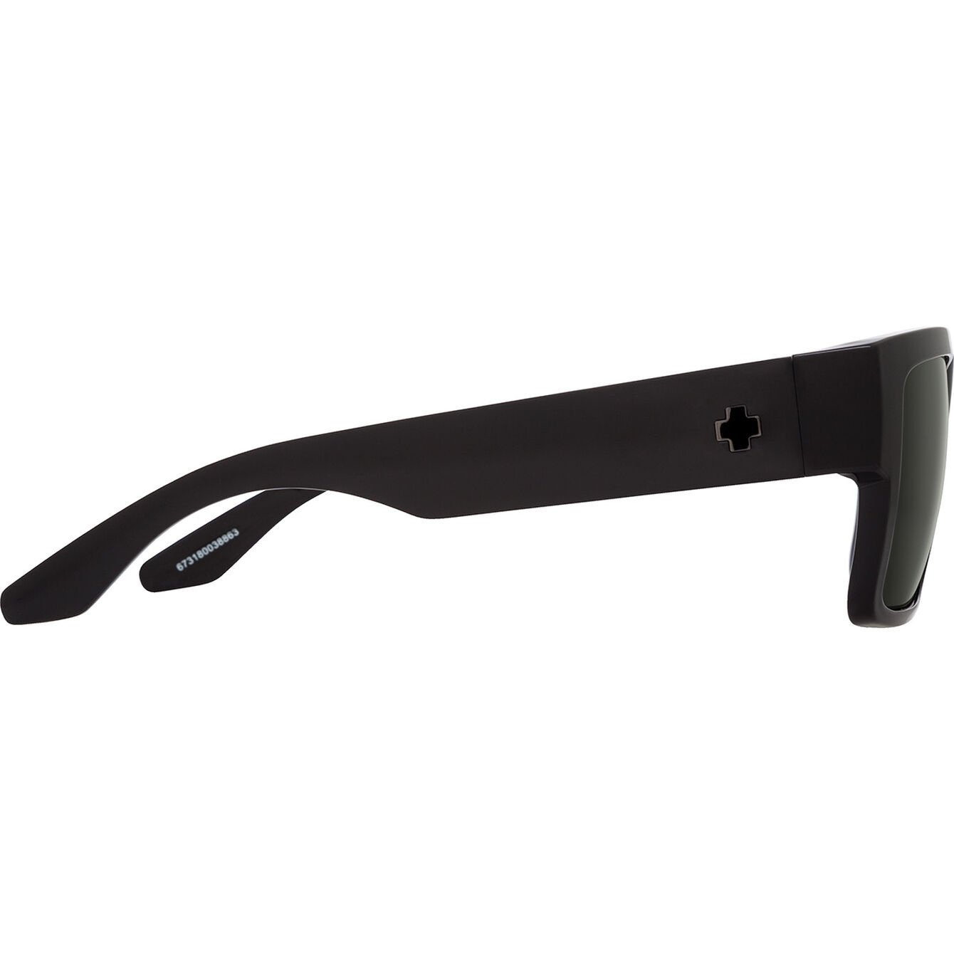 SPY CYRUS BLACK SUNGLASSES w/ HD PLUS GRY GRN
