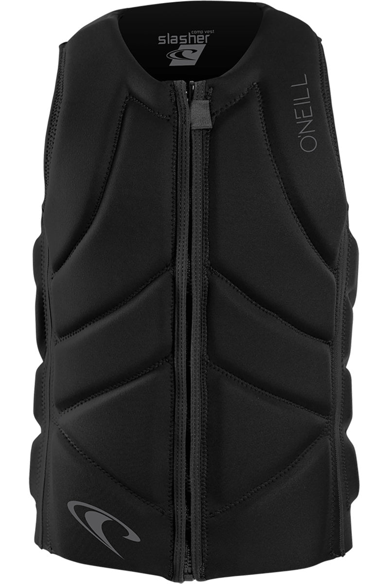 2026 O'NEILL MENS SLASHER FULL ZIP COMP VEST BLK/BLK