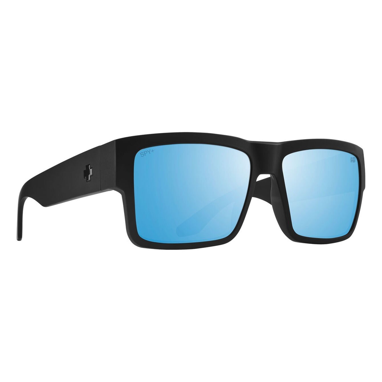 SPY CYRUS MATTE BLACK SUNGLASSES w/ HAPPY BOOST BRNZ PLR ICE BLU SPEC MRR