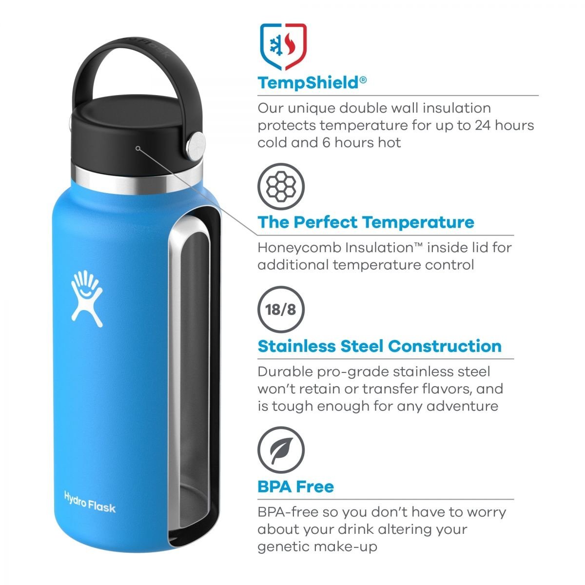 HYDRO FLASK 32OZ WIDE FLEX CAP SU22 SNAPPER