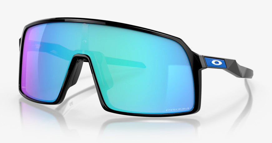 OAKLEY SUTRO POLISHED BLACK SUNGLASSES w/ PRIZM SAPPHIRE