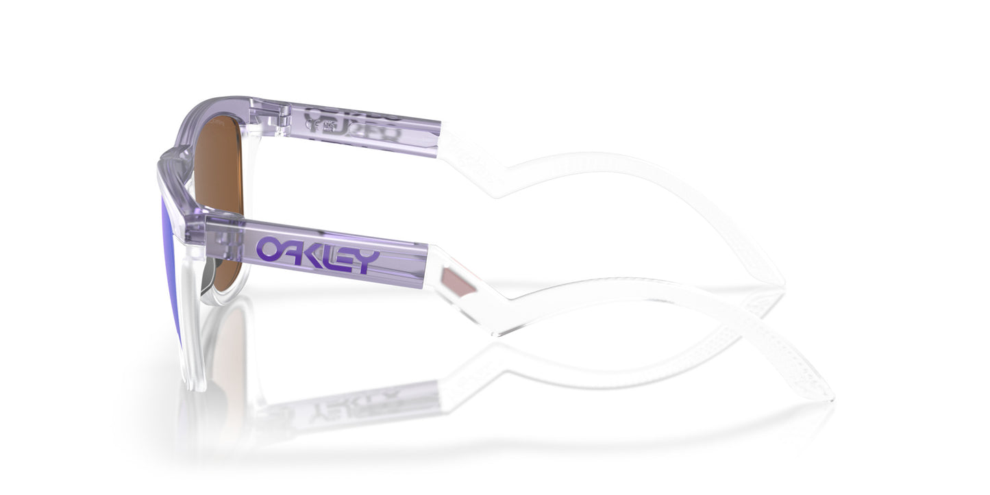 OAKLEY FROGSKINS HYBRID TRANS LILAC/CLEAR SUNGLASSES w/ PRIZM VIOLET LENS