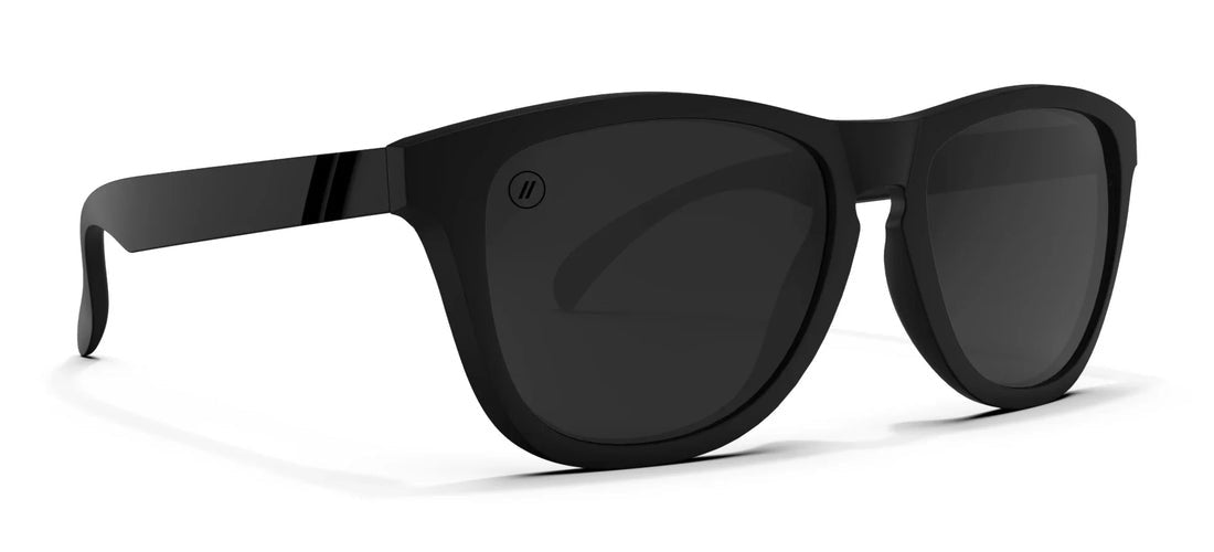 BLENDERS L SERIES DEEP SPACE BLACK SUNGLASSES w/ SMOKE PLR LENS