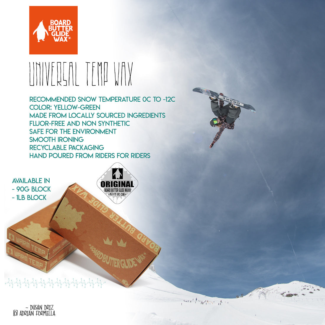 2026 BOARD BUTTER UNIVERSAL WAX -12C GREEN