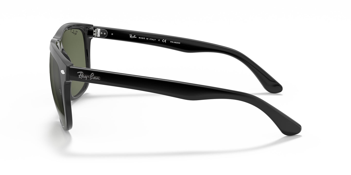 RAY-BAN BOYFRIEND SUNGLASSES BLACK w/ DARK GREEN