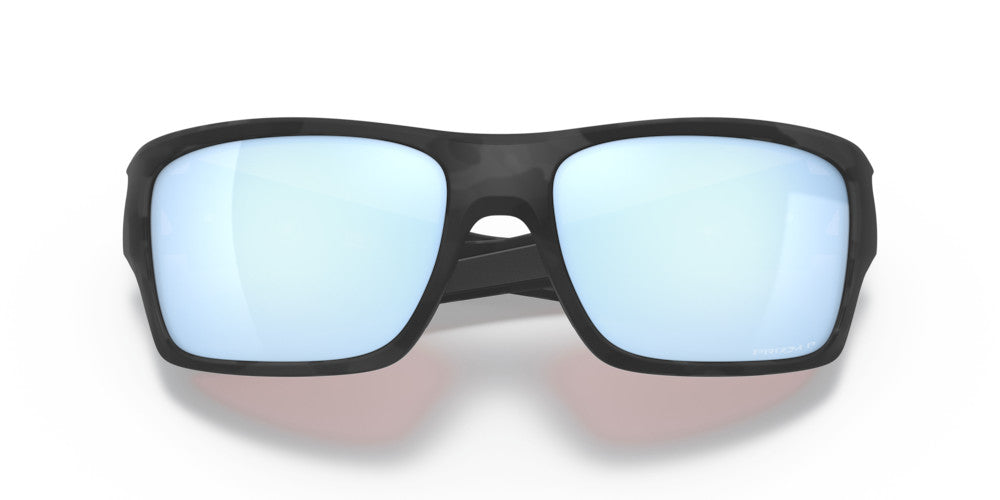 OAKLEY TURBINE MATTE BLK CAMO SUNGLASSES w/ PRIZM DEEP WATER PLR