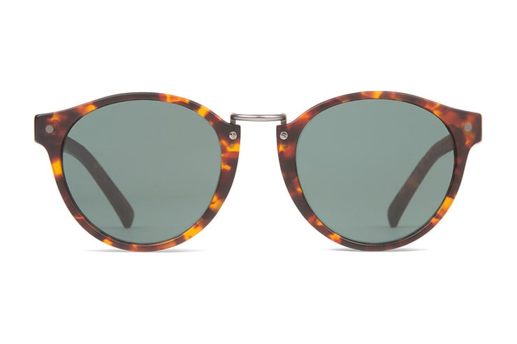 VONZIPPER STAX TORT SATIN SUNGLASSES w/ VNTG GRY LENS
