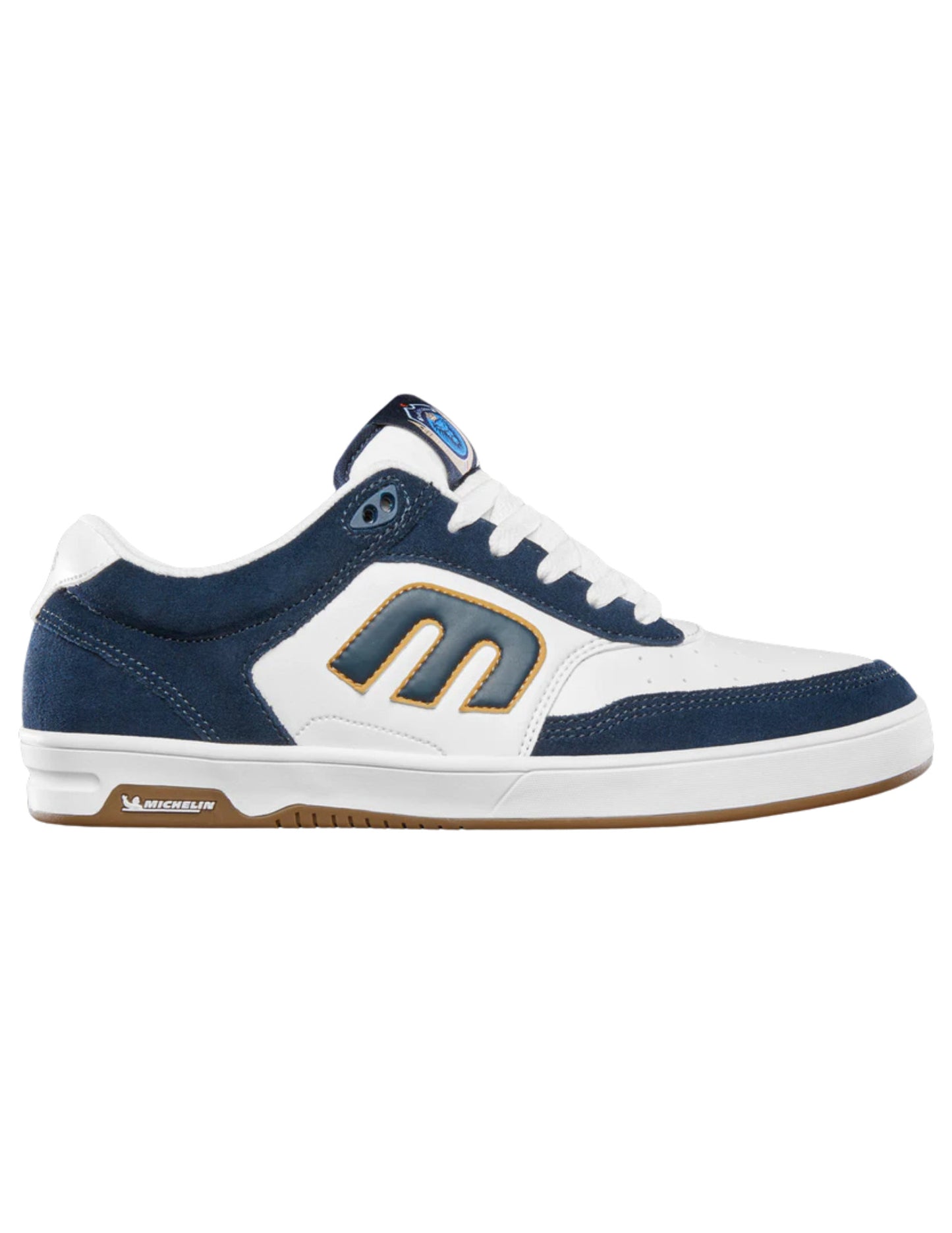 ETNIES MENS THE AURELIEN SHOES FA24 WHITE/NAVY/GOLD