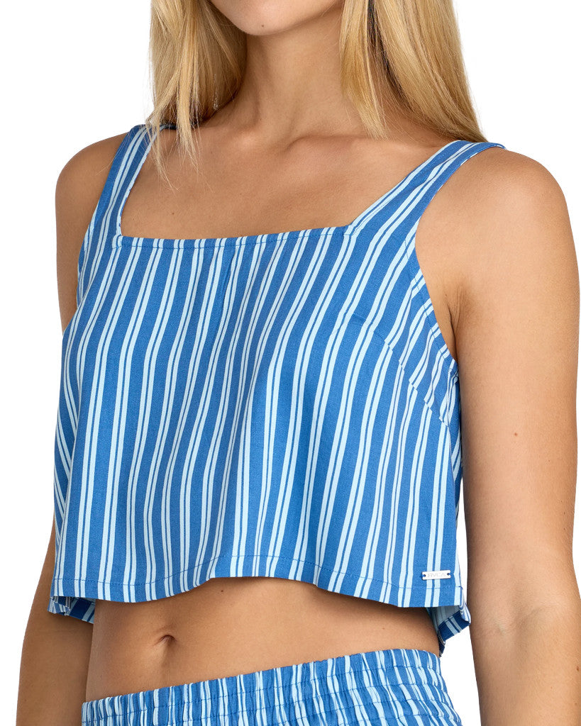 RVCA WMNS BAKER TOP SP26 BLUE RELIC