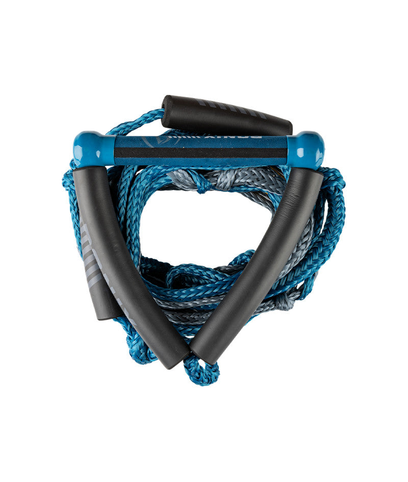 2025 RONIX BUNGEE SURF ROPE W/ 10" HANDLE HIDE GRIP  w/ 25FT 5 SECT - BLUE