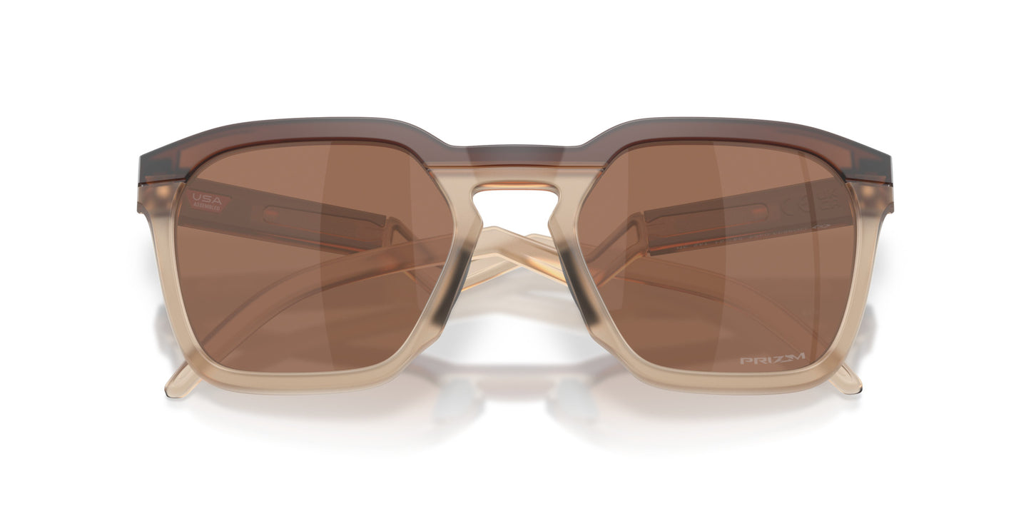 OAKLEY HSTN SQ MATTE ROOTBEER SUNGLASSES w/ PRIZM TNGSTN