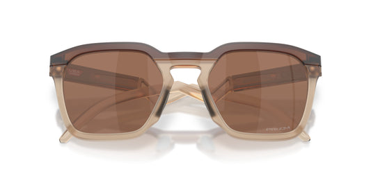 OAKLEY HSTN SQ MATTE ROOTBEER SUNGLASSES w/ PRIZM TNGSTN
