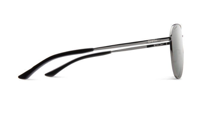 SMITH LAYBACK GUNMETAL SUNGLASSES w/ PLR PLT
