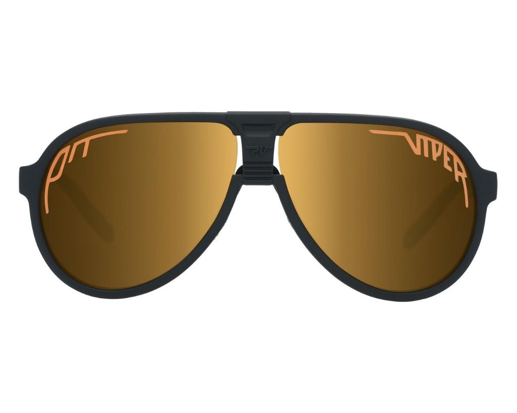 PIT VIPER THE JETHAWK SUNGLASSES THE EXEC w/POLARIZED GOLD