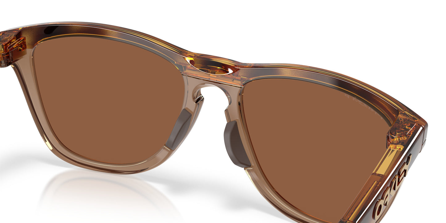 OAKLEY FROGSKINS RANGE XL BROWN TORT SUNGLASSES w/ PRIZM TNGSTN PLR