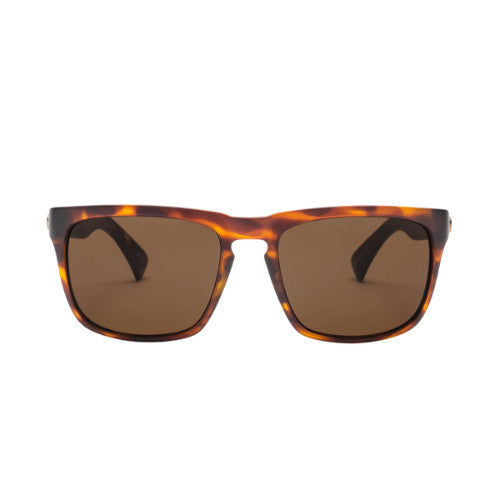 ELECTRIC KNOXVILLE XL MATTE TORT SUNGLASSES w/ BRONZE PLR LENS