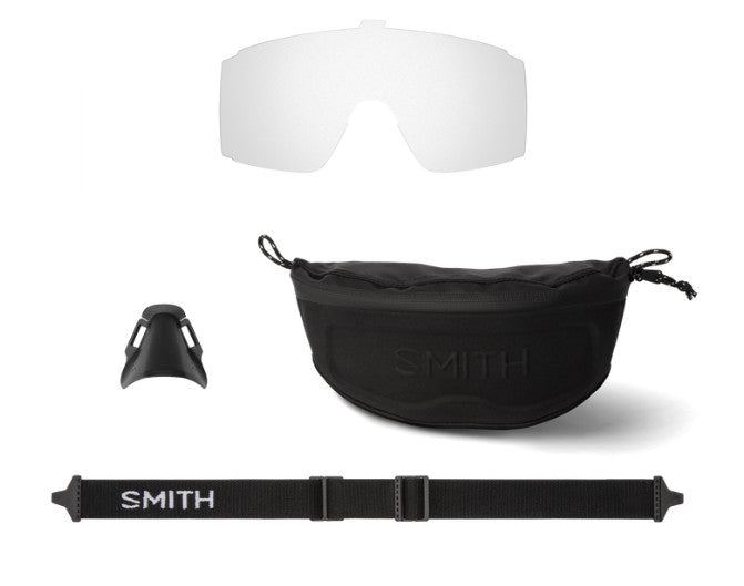 SMITH PURSUIT MATTE BLACK SUNGLASSES W/CP GLCR PHTCHRMC CPPR GRY BLU MRR
