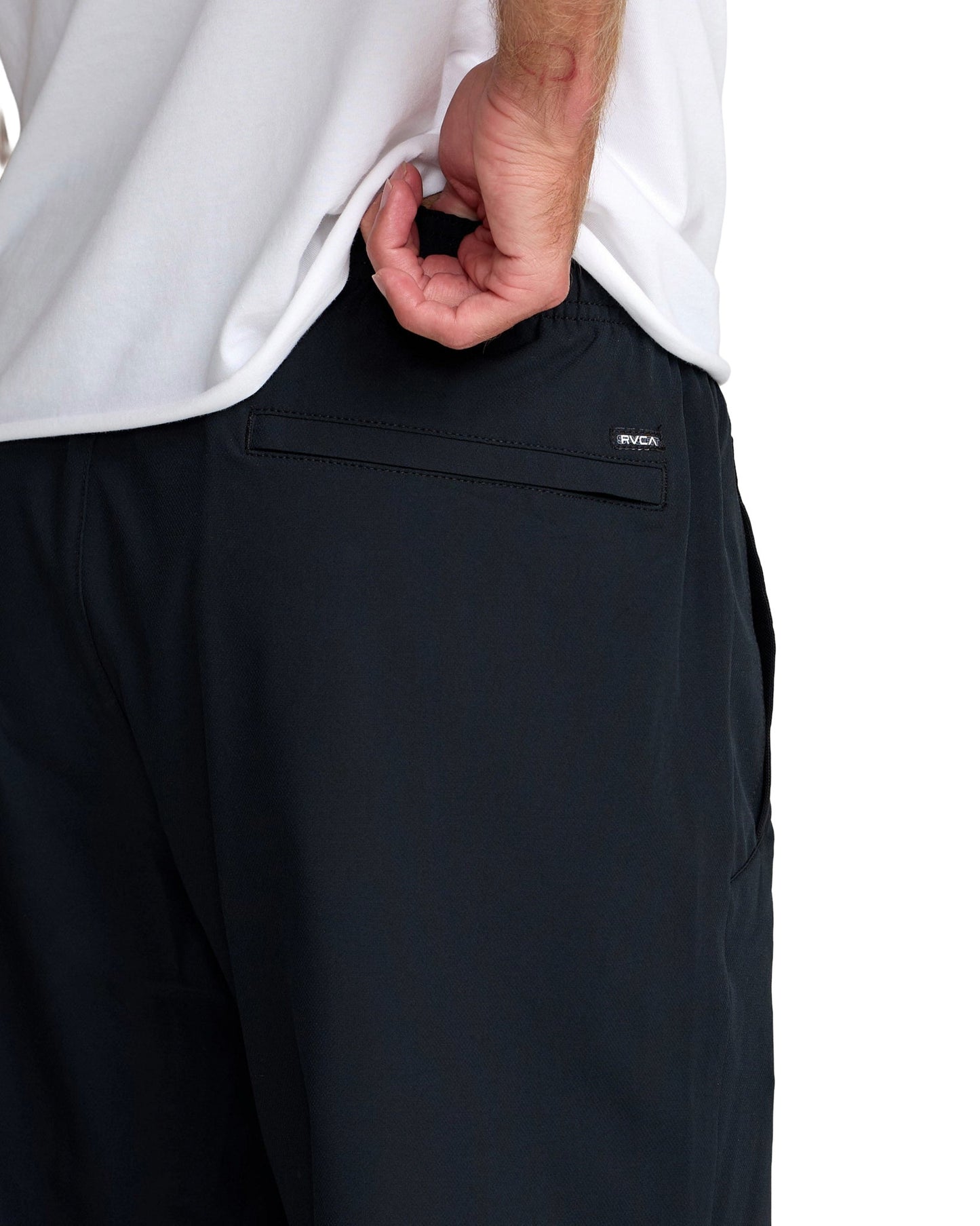 RVCA MENS YOGGER LONG SHORT SP26 BLACK