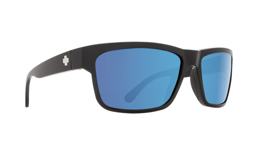 SPY FRAZIER BLACK SUNGLASSES w/ HAPPY BRNZ PLR LT BLU SPEC
