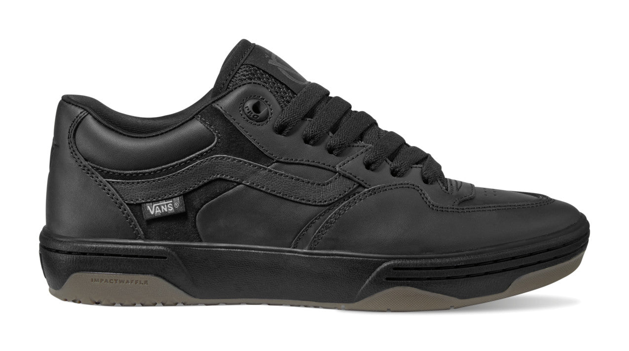 VANS MENS SKATE ROWAN II SHOE SP25 LEATHER BLACK