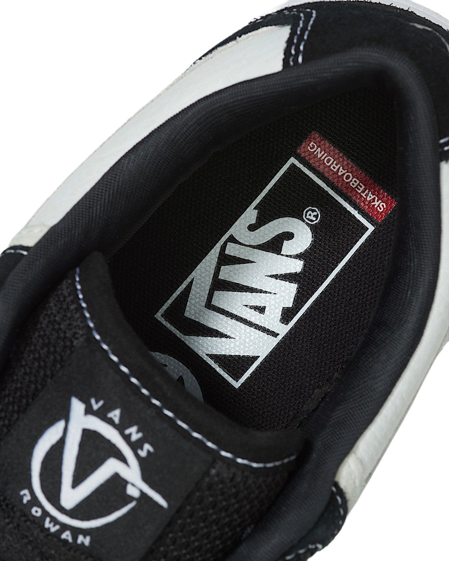 VANS MENS ROWAN 2 SHOES SP26 (BZW) BLACK/WHITE