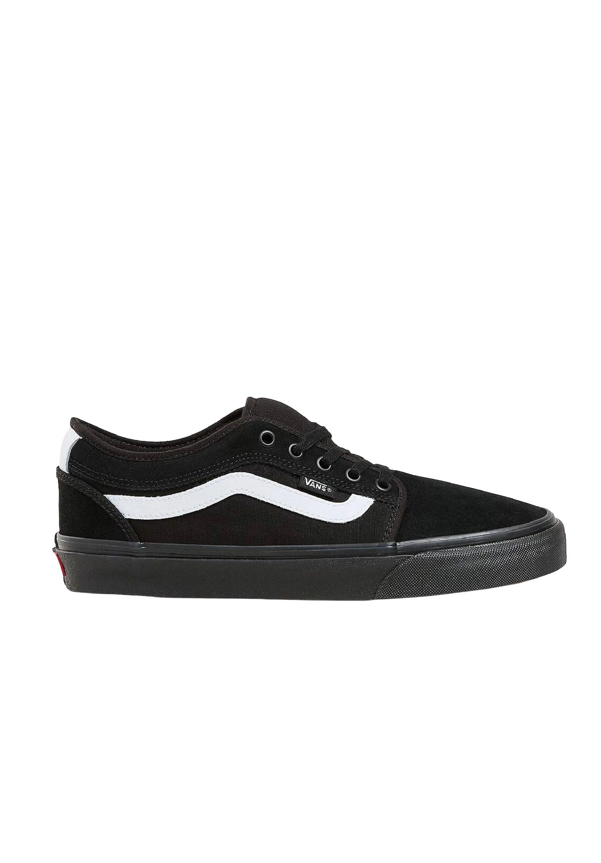 VANS MENS SKATE CHUKKA LOW SIDESTRIPE SHOE SP25 BLACK/WHITE