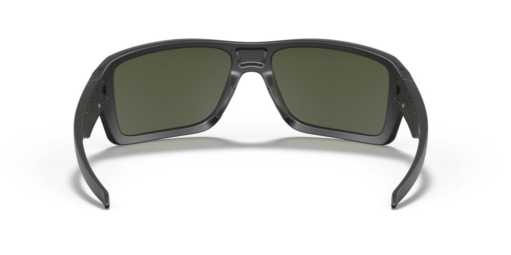 OAKLEY DOUBLE EDGE MATTE BLK SUNGLASSES w/ DRK GRY LENS