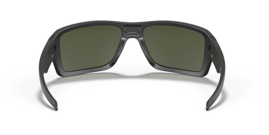 OAKLEY DOUBLE EDGE MATTE BLK SUNGLASSES w/ DRK GRY LENS
