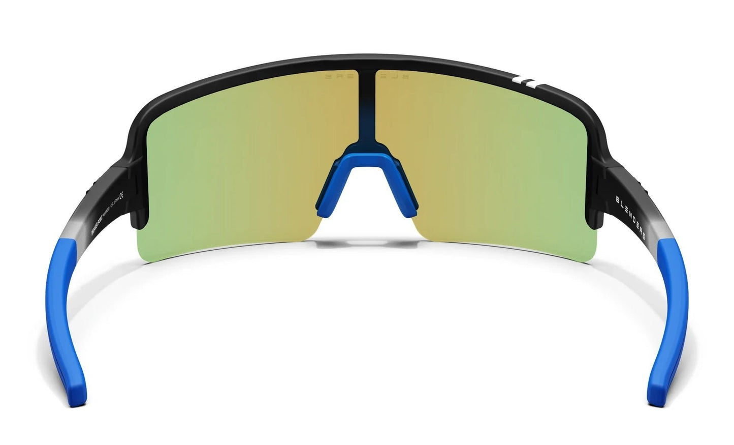 BLENDERS ECLIPSE X2 BREAKER POINT SUNGLASSES MATTE BLACK w/ BLUE PLR LENS