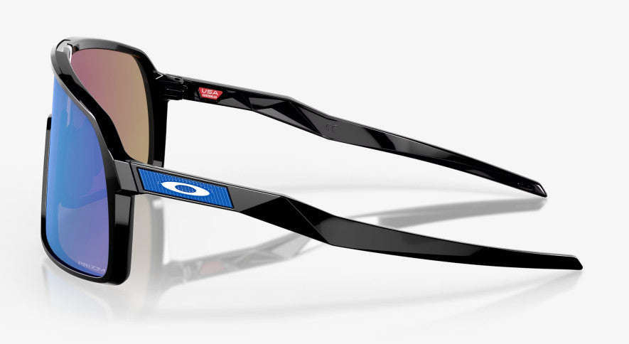 OAKLEY SUTRO POLISHED BLACK SUNGLASSES w/ PRIZM SAPPHIRE