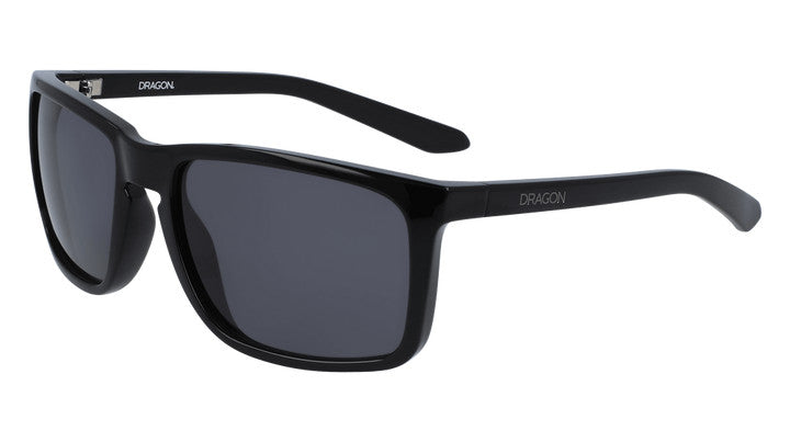 DRAGON MELEE SHINY BLACK SUNGLASSES w/ SMK LENS