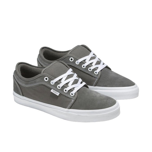 VANS MENS SKATE CHUKKA LOW SHOE FA23 (195) PEWTER/TRUE WHT