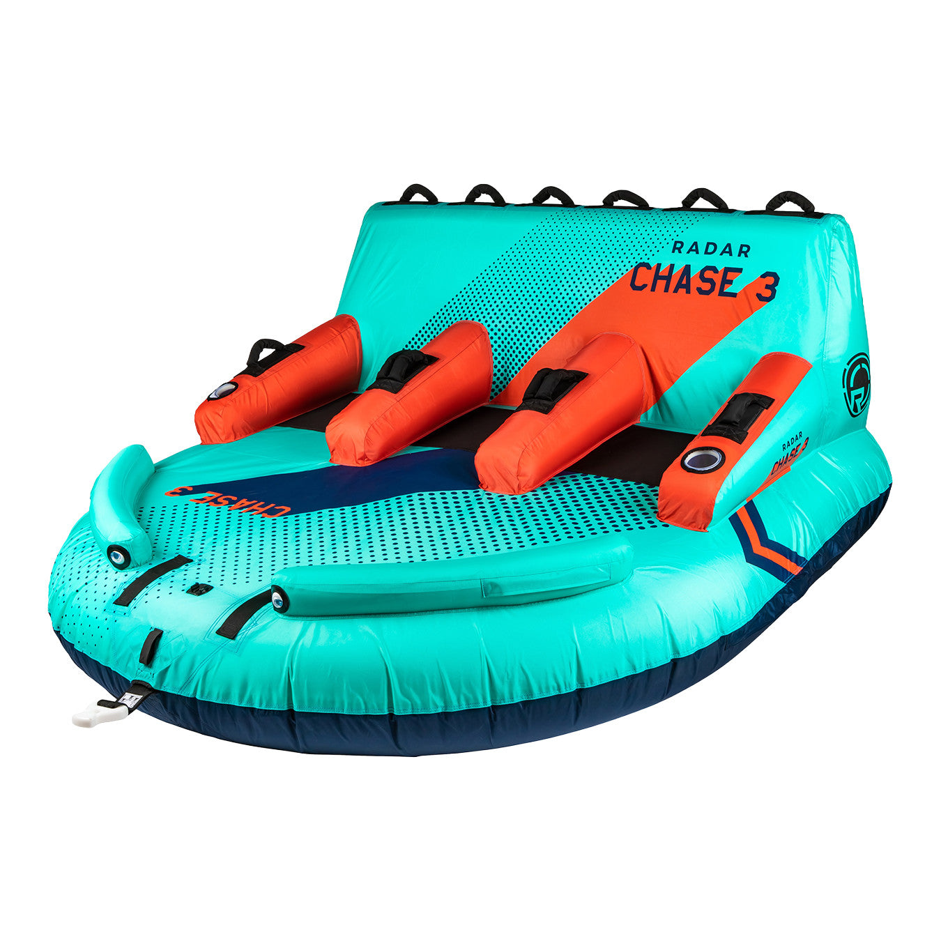 2026 RONIX RADAR THE CHASE LOUNGE 3 PERSON TUBE - MINT/NAVY/RED