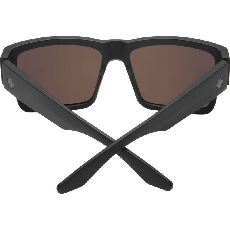 SPY CYRUS MATTE BLACK SUNGLASSES w/ HPY BRNZ PLR GRN MRR