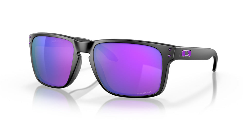 OAKLEY HOLBROOK XL MATTE BLK SUNGLASSES w/ PRIZM VIOLET LENS