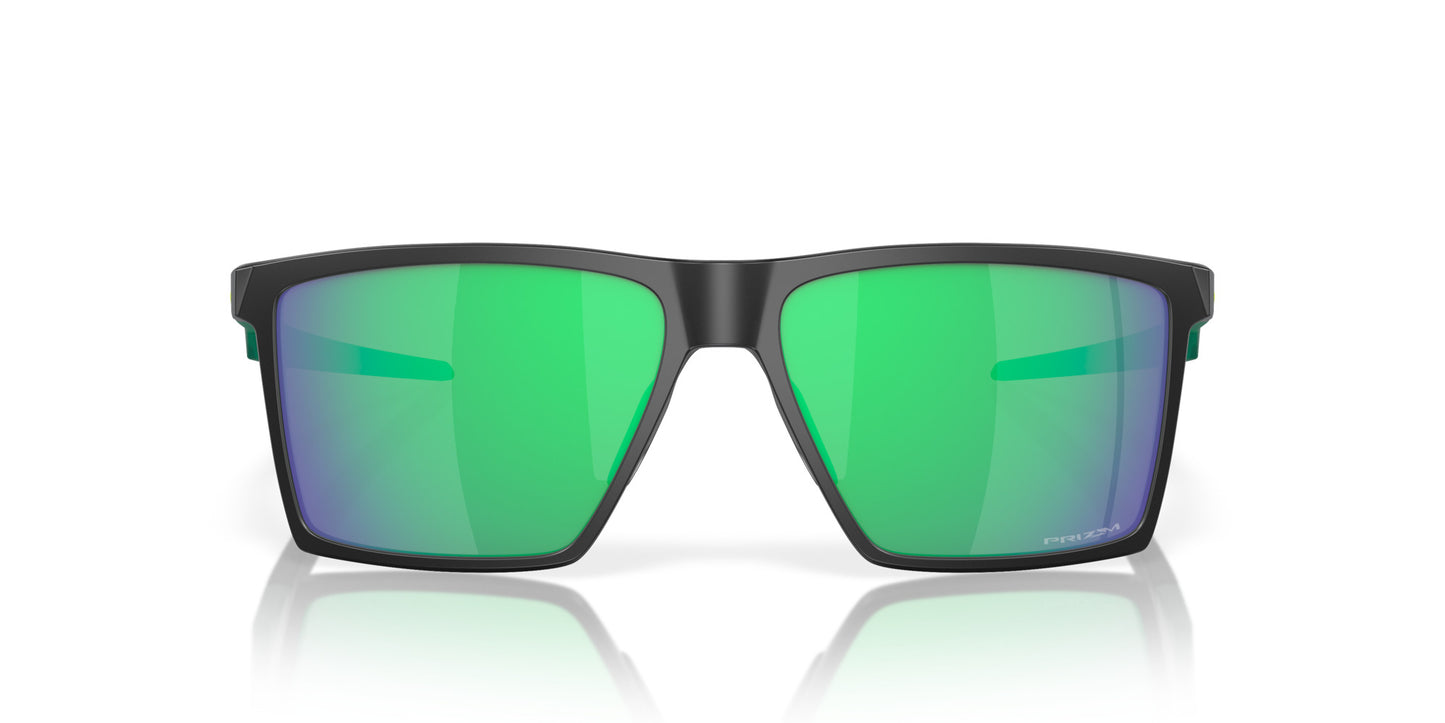 OAKLEY FUTURITY SUN SATIN BLACK SUNGLASSES w/ PRIZM JADE LENS